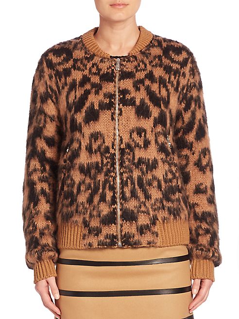 Sonia by Sonia Rykiel - Zip-Front Mohair & Wool Sweater