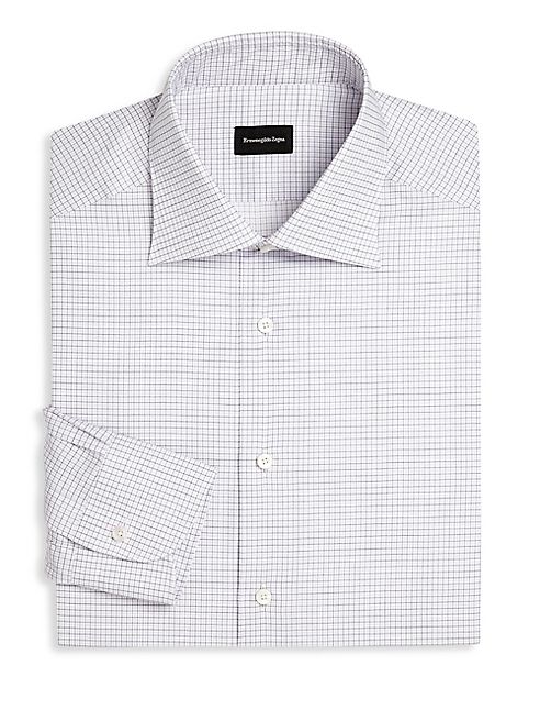 Ermenegildo Zegna - Checked Regular-Fit Dress Shirt