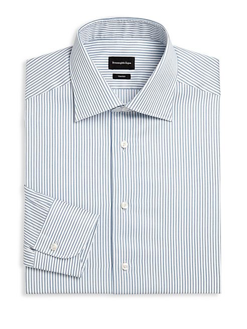 Ermenegildo Zegna - Stripe Regular Fit Dress Shirt