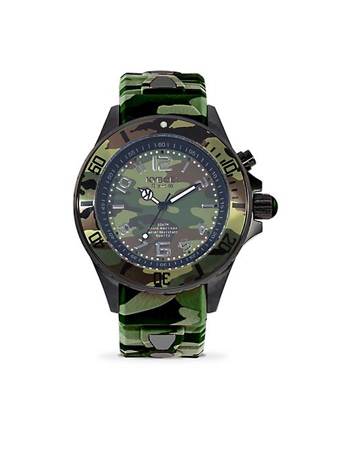 KYBOE! - Camo Stainless Steel Strap Watch