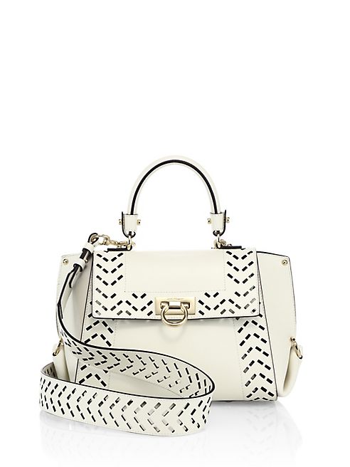 Salvatore Ferragamo - Sofia Small Perforated Leather Satchel