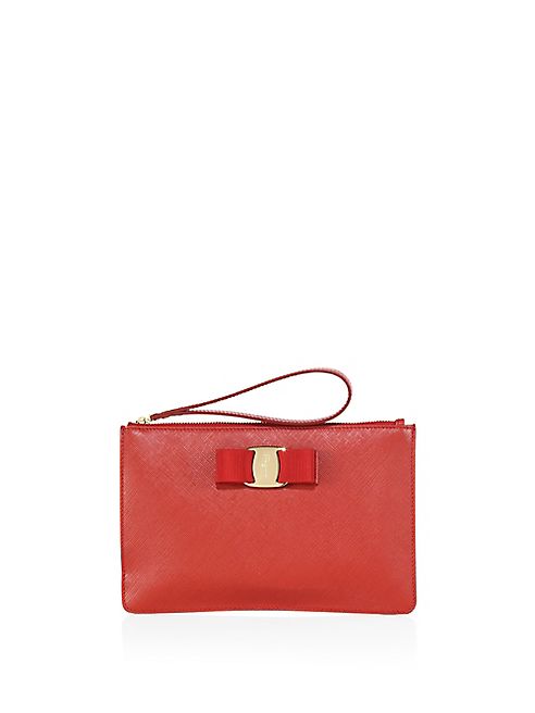 Salvatore Ferragamo - Miss Vara Bow Leather Wristlet