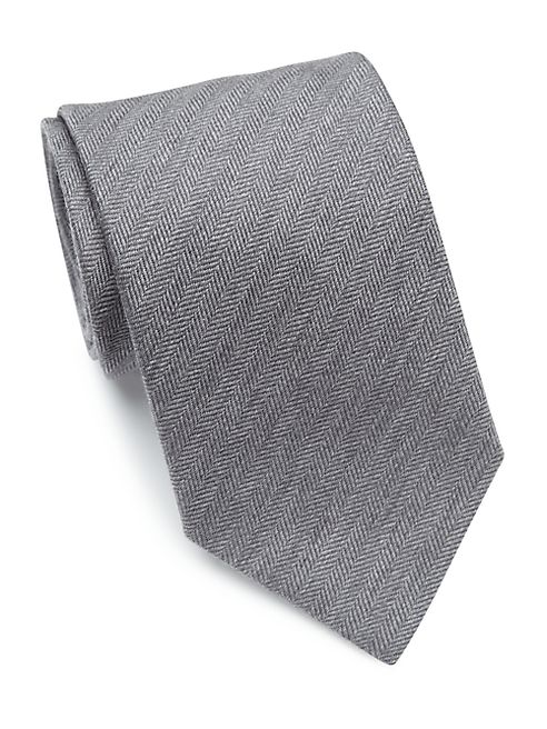 Eton - Herringbone Wool & Silk Tie