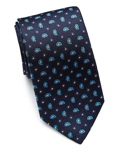 Eton - Floral Embroidered Silk Tie