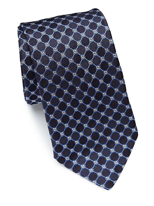 Eton - Geometric Patterned Silk Tie