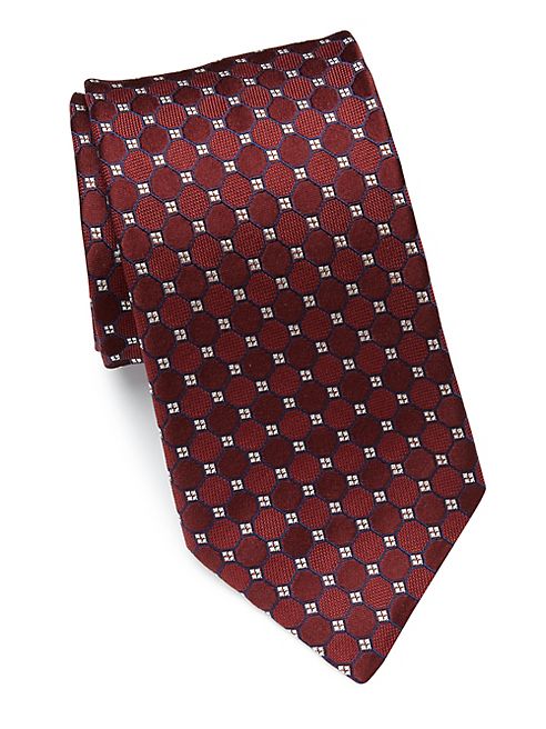 Eton - Geometric Patterned Silk Tie