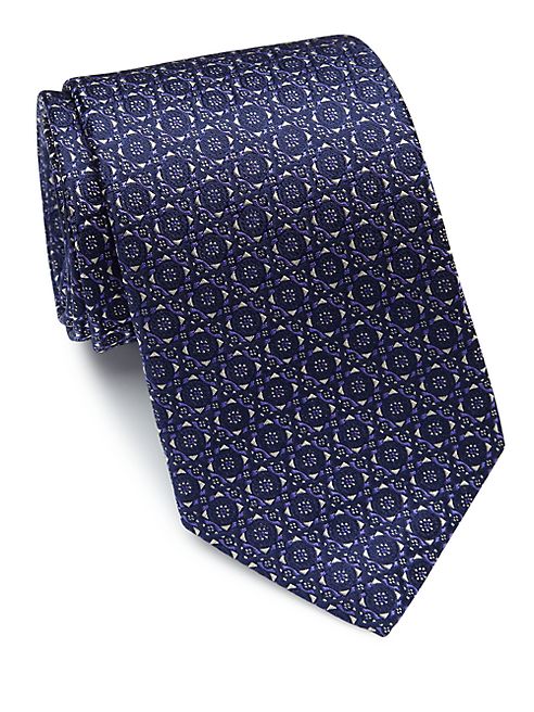 Eton - Geometric Silk Tie