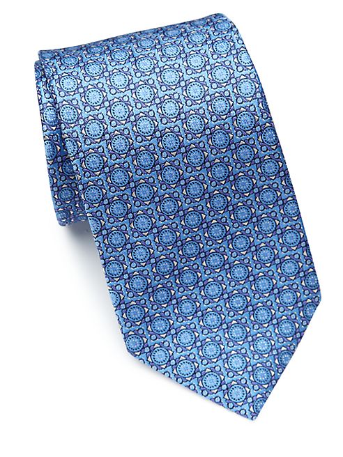 Eton - Geometric Patterned Silk Tie