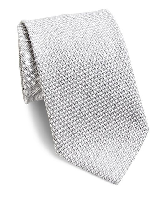 Eton - Patterned Wool & Silk Blend Tie