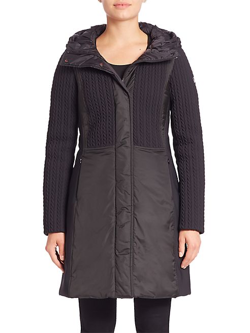 Post Card - Hazel Herringbone Down Coat