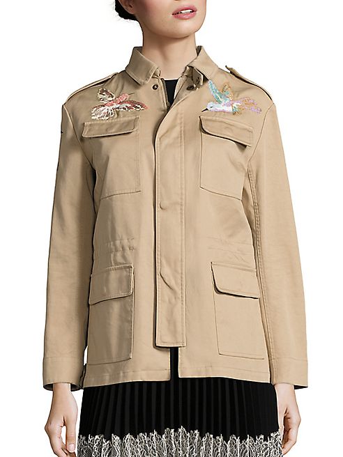 RED Valentino - Patch Cotton Cargo Jacket