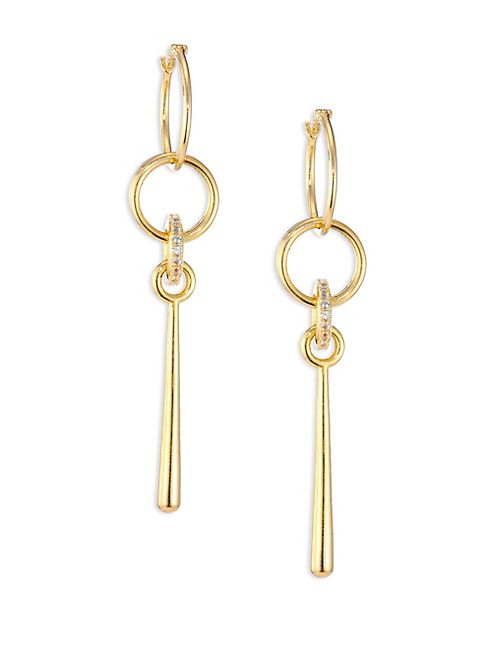 Elizabeth and James - Bonnie White Topaz Drop Earrings