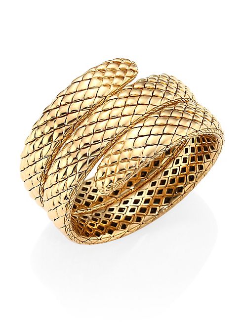 John Hardy - Cobra 18K Yellow Gold Triple Coil Bracelet