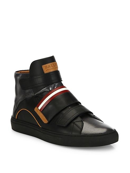 Bally - Heimberg   Leather High-Top Sneakers