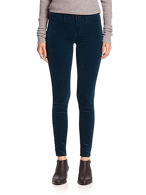 J BRAND - Luxe Velveteen Super Skinny Jeans