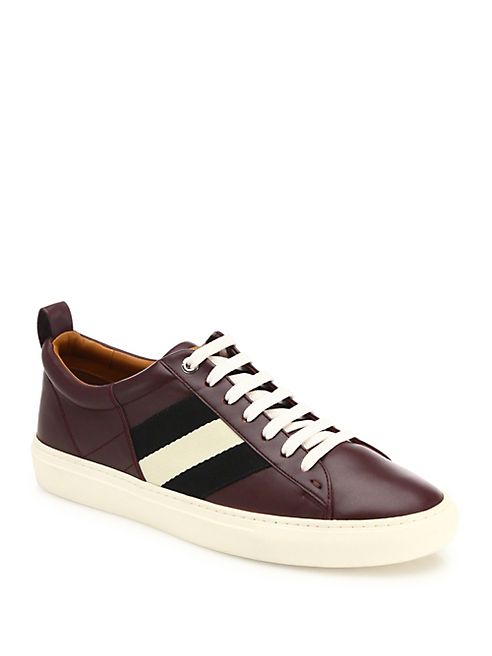 Bally - Lace-Up Leather Sneakers