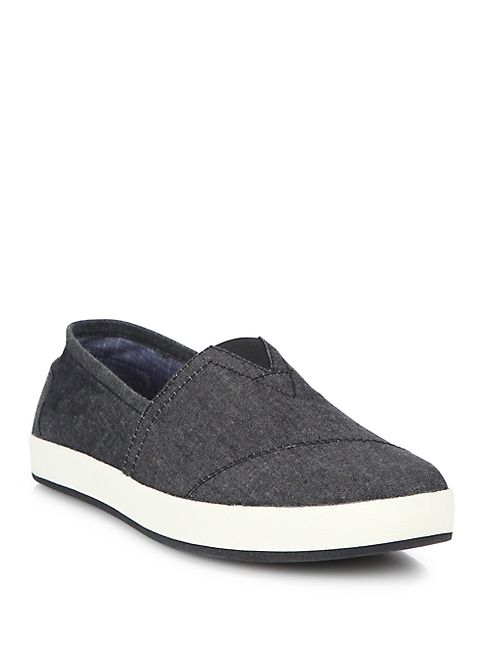 TOMS - Avalon Chambray Slip-On Sneakers