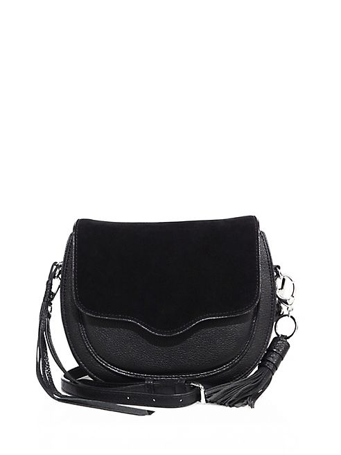 Rebecca Minkoff - Suki Large Leather & Suede Saddle Crossbody Bag