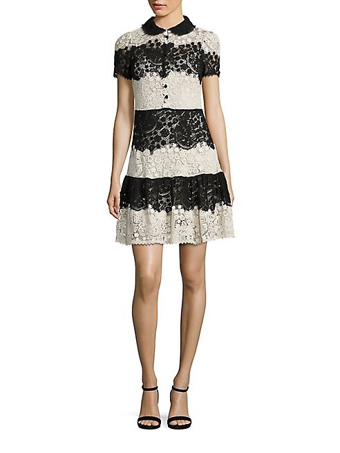 RED Valentino - Horizontal Lace Dress