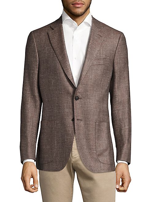 ISAIA - Wool & Silk Regular-Fit Blazer