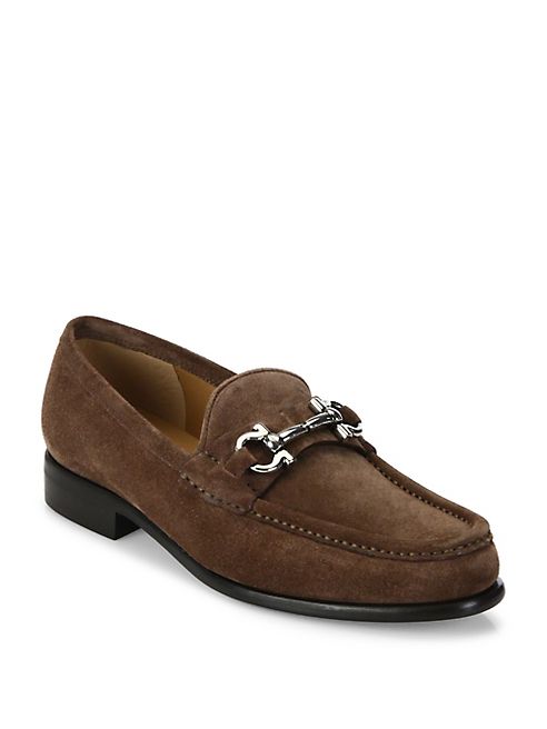 Salvatore Ferragamo - Mason Gancio Suede Loafers