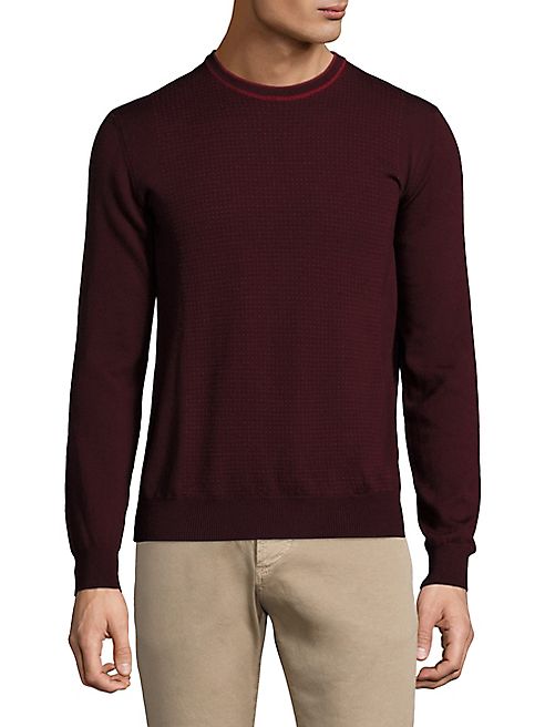 ISAIA - Wool Long Sleeve Sweater