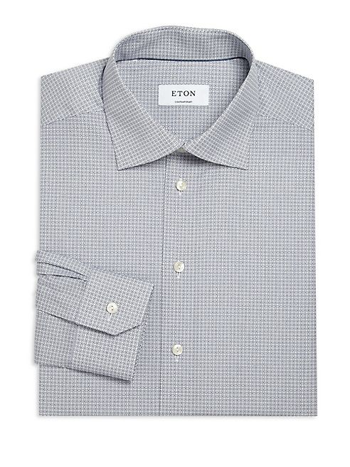 Eton - Contemporary-Fit Printed Cotton Dress Shirt