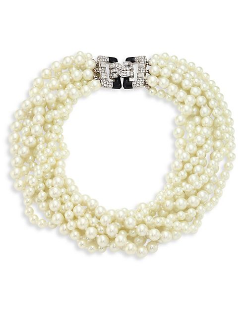 Kenneth Jay Lane - Eight Strand Faux-Pearl Necklace