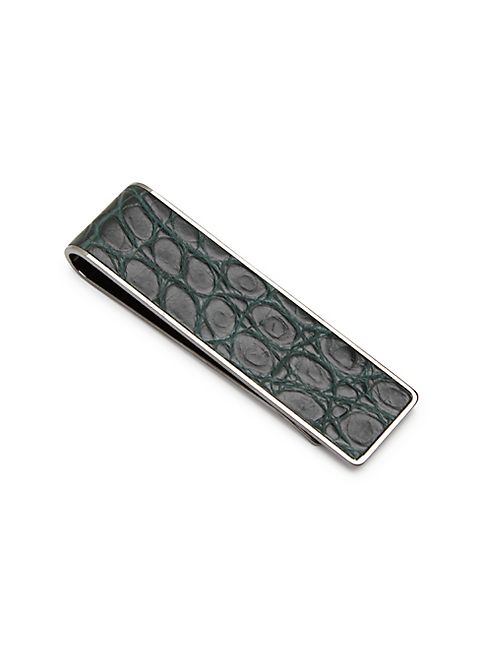 Ermenegildo Zegna - Textured Alligator Leather Money Clip