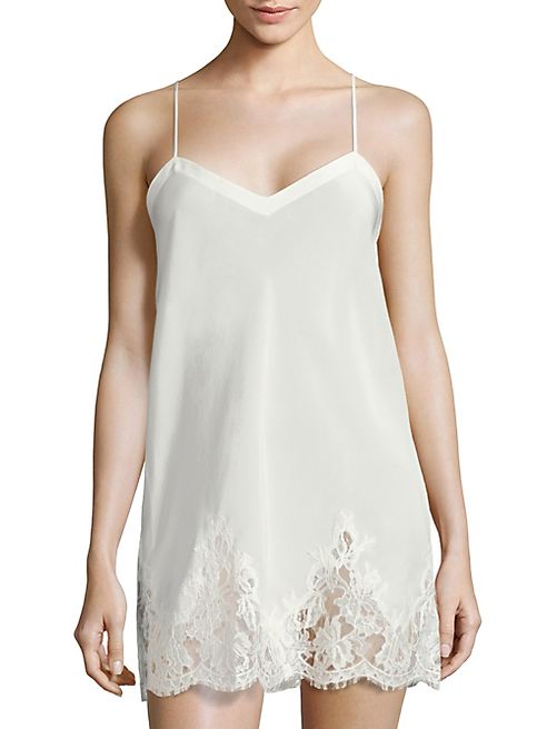 La Perla - Lace Story Silk Blend Chemise