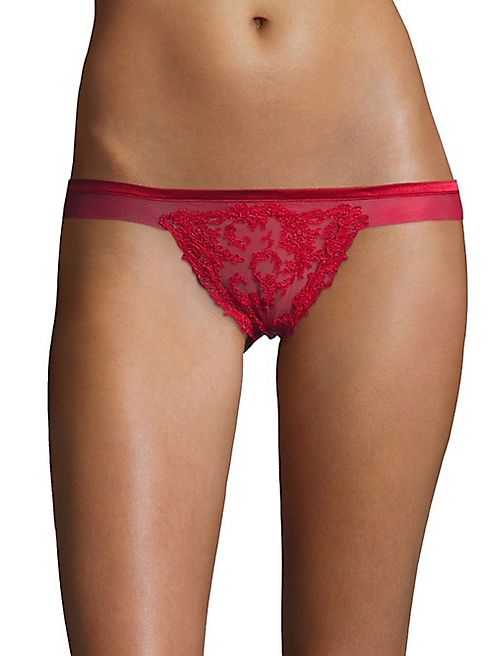 La Perla - Floral Vibes Silk Blend Thong