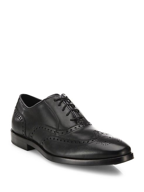 Cole Haan - Brogue Wingtip Leather Oxfords