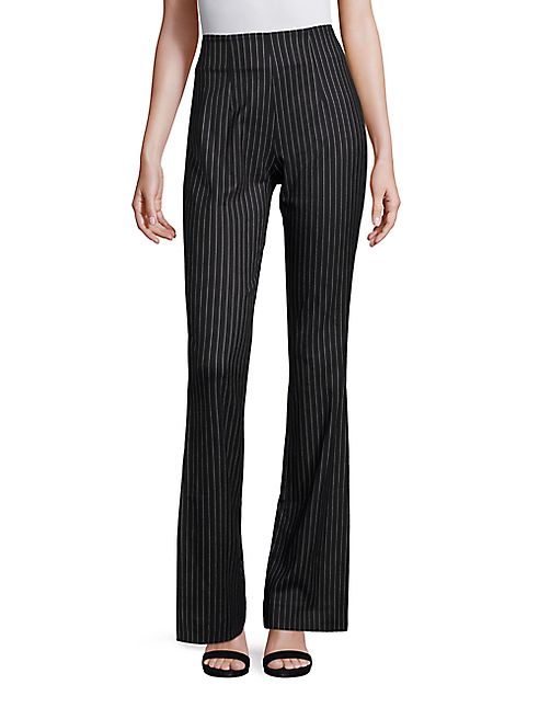 Solace London - Grace Pinstripe Flared Pants