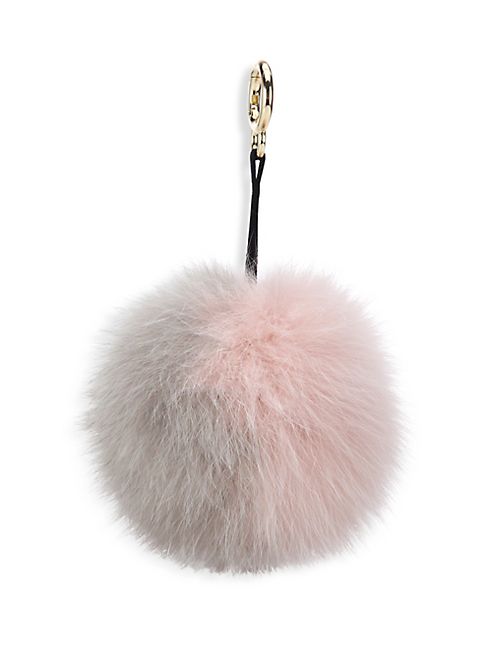 Adrienne Landau - Fox Fur Pom-Pom Keychain