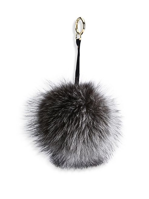 Adrienne Landau - Fox Fur Pom-Pom Keychain