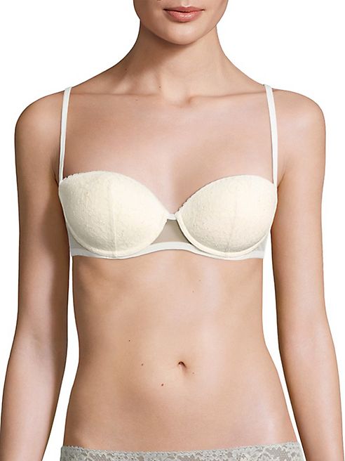 La Perla - Airy Blooms Leavers Lace Silk Blend Push-Up Bra