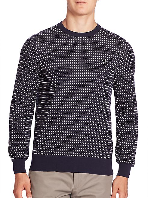 Lacoste - Long Sleeve Patterned Sweater