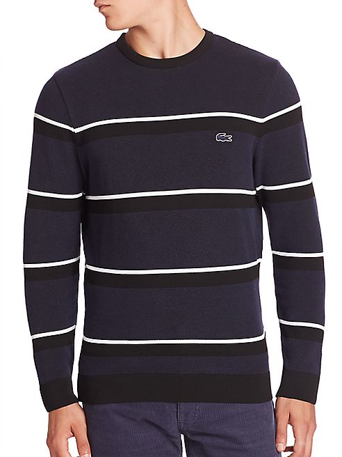 Lacoste - Textured Striped Sweater