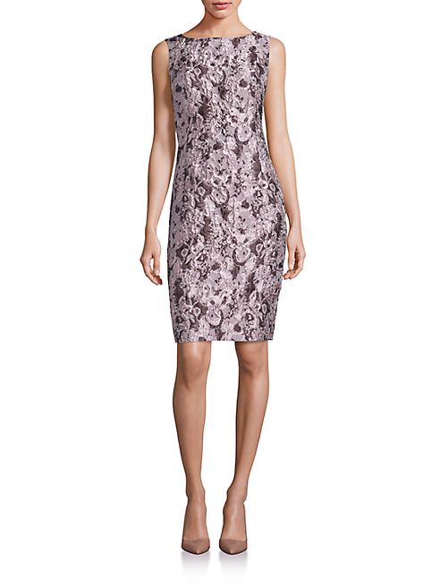 Lafayette 148 New York - Faith Floral Jacquard Sleeveless Dress