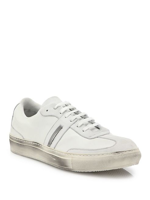 Neil Barrett - City Trainer   Leather Low Sneakers