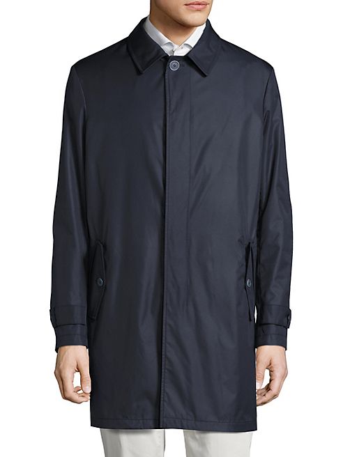 Saks Fifth Avenue Collection - Lightweight Wool Raincoat