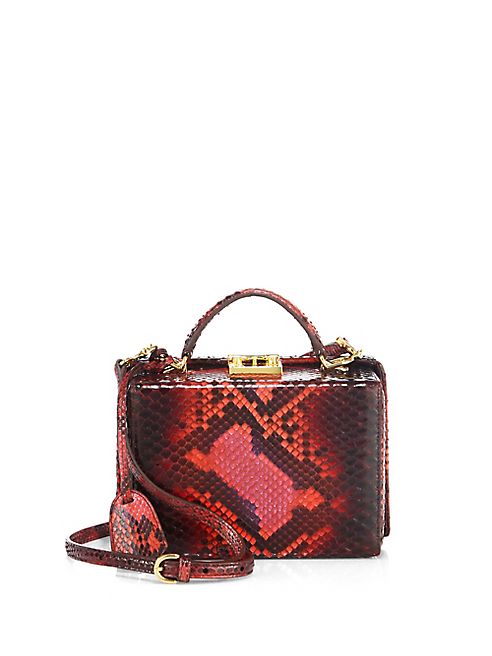 Mark Cross - Grace Small Python Box Crossbody Bag