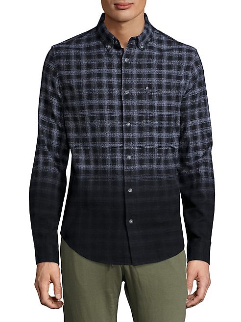 Madison Supply - Ombre Plaid Woven Shirt