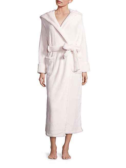 Saks Fifth Avenue Collection - Silk Wrap Hooded Robe