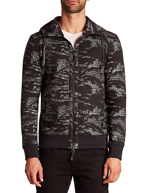 Madison Supply - Hooded Camo Print Jacket