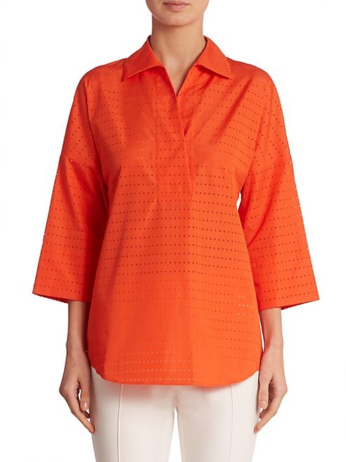 Akris punto - Perforated Kimono Blouse