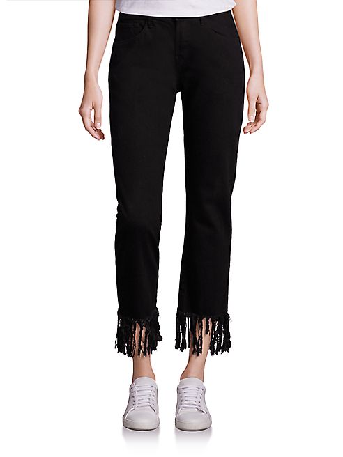 3x1 - Straight Crop Fringe Jeans