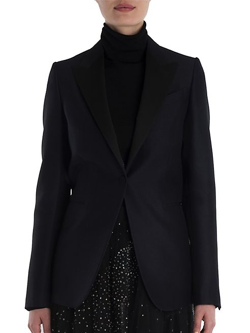 Valentino - Wool & Silk Tuxedo Jacket