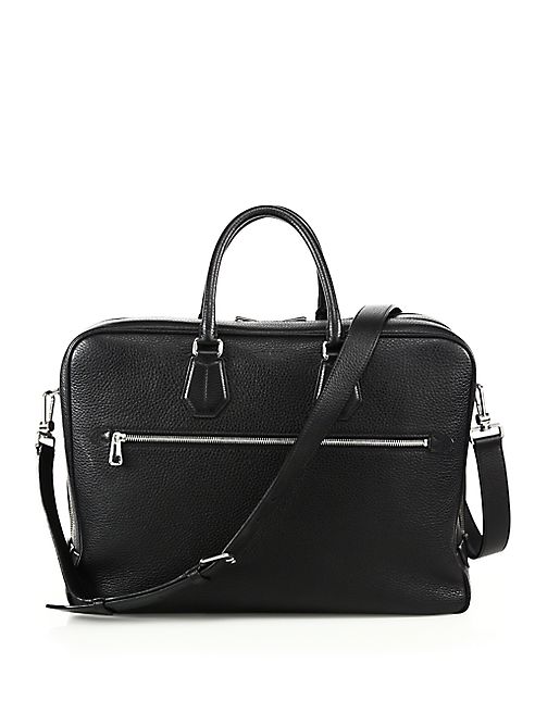 Bally - Sagistal Grained Calf Leather Briefcase