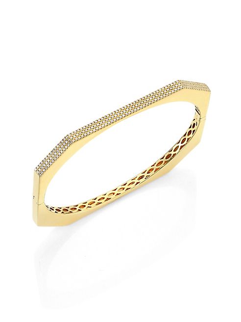 Ron Hami - Diamond & 18K Yellow Gold Bangle Bracelet